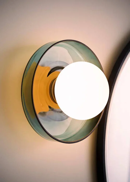 ValueLights Newbury Green Bathroom Wall Light Fitting Frosted Glass Shade IP44 - One Size Image 2