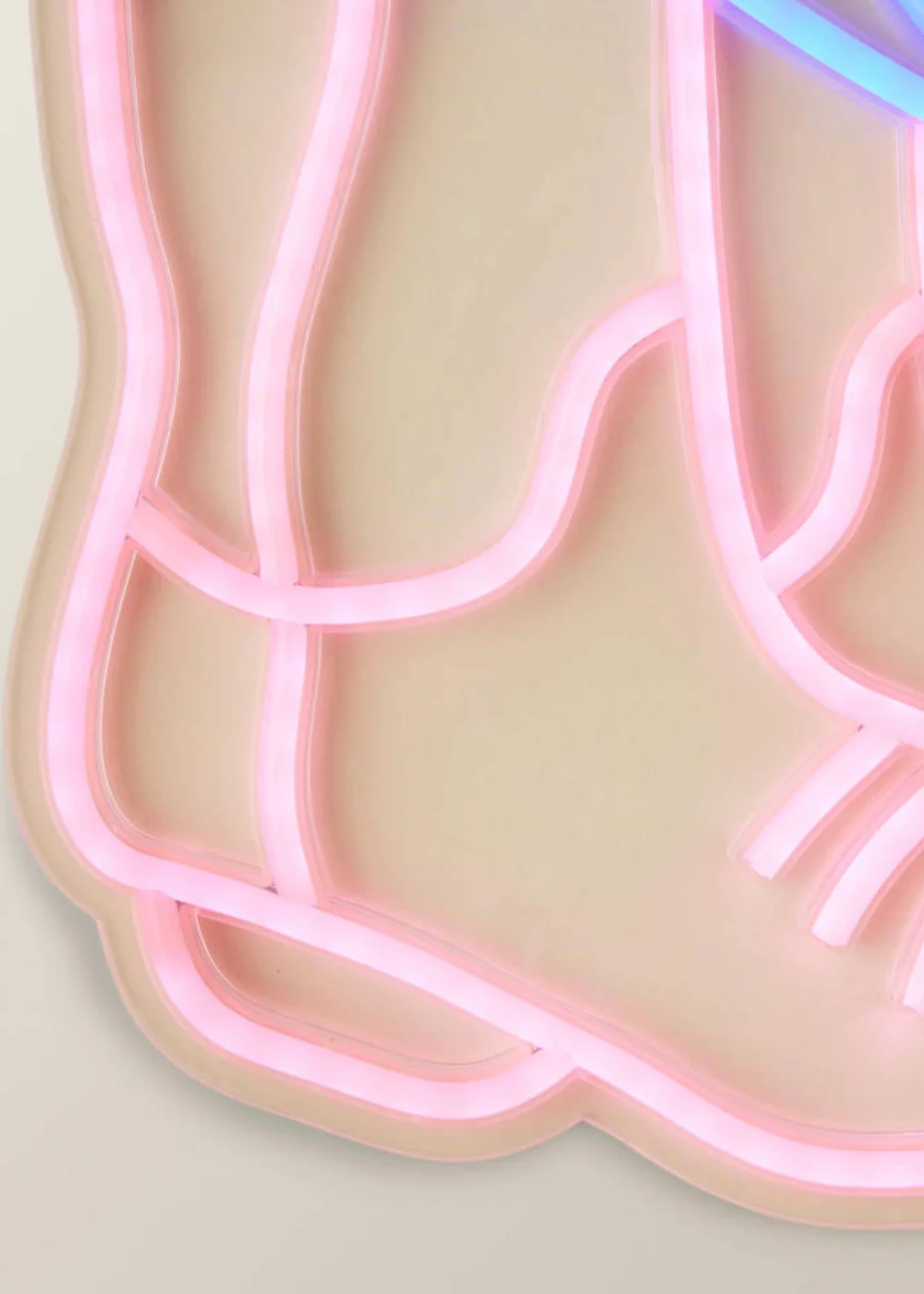 ValueLights Neon Pink & Blue Cowboy Boot Wall Light Integrated LED Novelty Light - One Size Image 4
