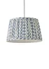 ValueLights Grange Small Easy Fit Blue Floral Pleated Lampshade - One Size Image 4