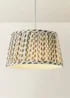 ValueLights Grange Small Easy Fit Green Floral Pleated Lampshade - One Size Image 3