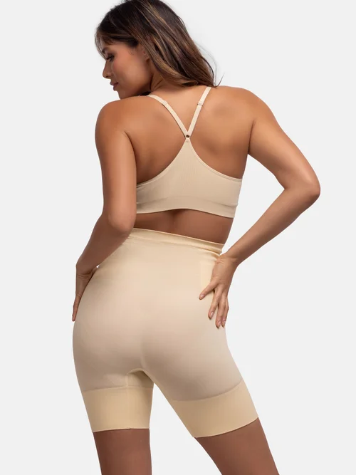 Dorina High Waist Short Beige Seamless - Extra Large Image 2