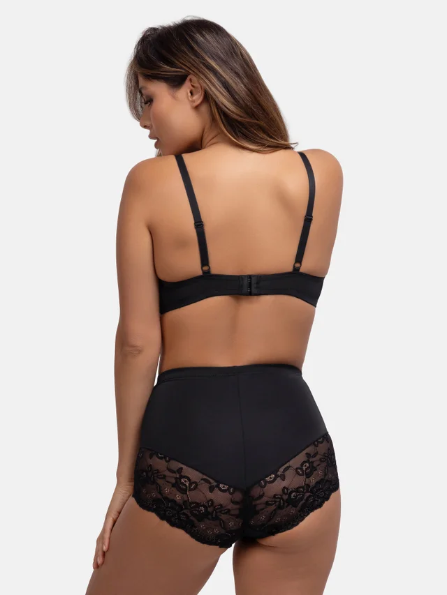 Dorina Black Brigitte Mid Waist Brief