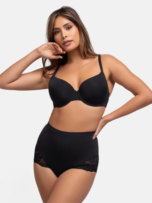 Dorina Black Brigitte Mid Waist Brief