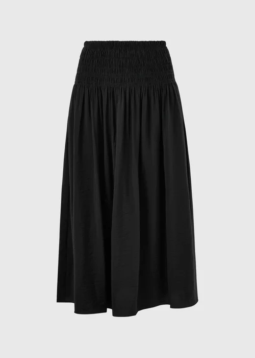 Black Shirred Waist Midaxi Skirt - 24 Image 4