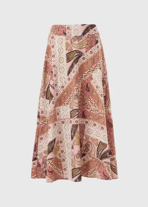 Pink Paisley Flared Midaxi Skirt - 28 Image 2