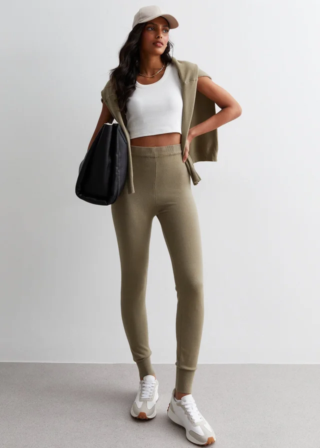 Gini London Mocha Soft Touch Leggings