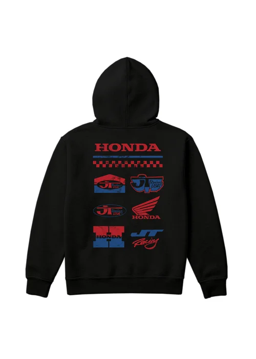 Honda Black Logo Stack Hoodie - XXL Image 4