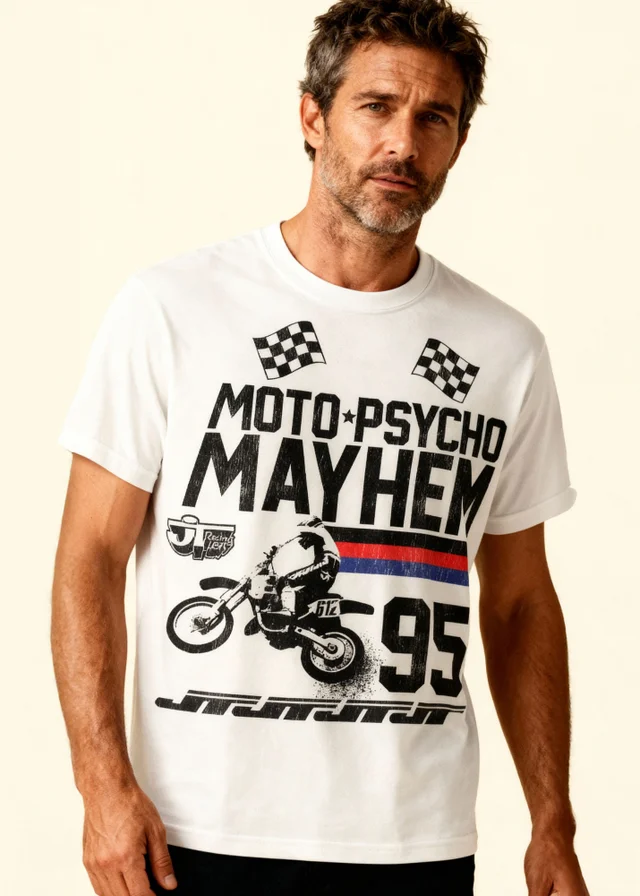 Honda White Moto Mayhem T-Shirt