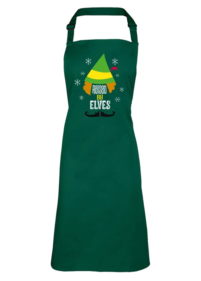 Spiral Galaxy Elf Raised By Elves Green Apron
