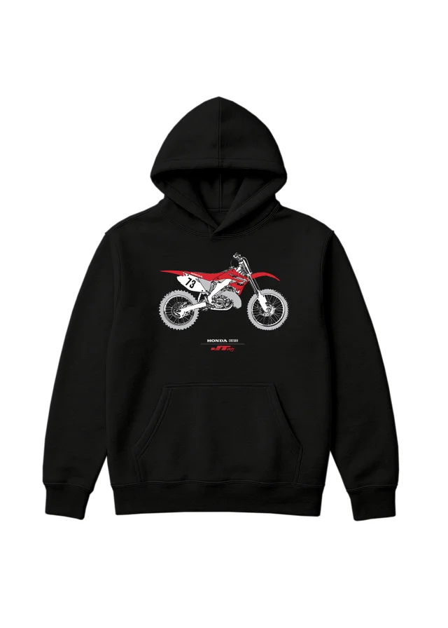 Honda Black CR250R Hoodie