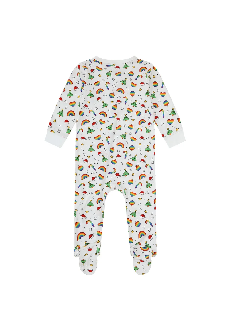 My Christmas Pyjamas White Christmas Full Of Pride Baby's One-Piece Matching Pyjama Sleepsuit (0m-18m) - 9 - 12 Months Image 2