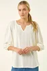 Roman Ivory Broderie Detail Tunic Top - 20 Image 3