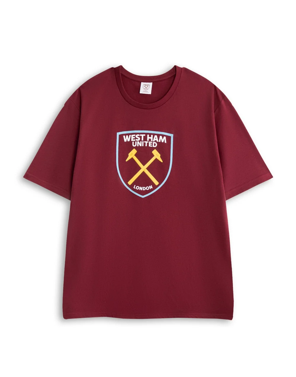 Vanilla Underground West Ham United Logo Red Short Sleeve Long Leg Pyjama Set - Medium Image 3