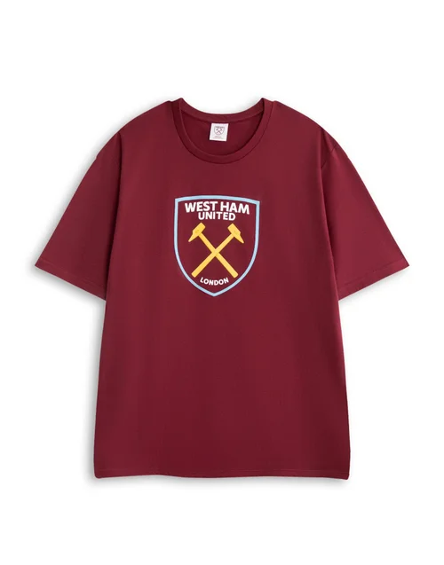 Vanilla Underground West Ham United Logo Red Short Sleeve Long Leg Pyjama Set - Medium Image 3