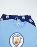Vanilla Underground Manchester City Logo Blue Short Sleeve Long Leg Pyjama Set - Extra Large Image 3
