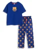 Vanilla Underground FC Barcelona Logo Black Short Sleeve Long Leg Pyjama Set - XXL Image 1