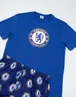 Vanilla Underground Chelsea Logo Blue Short Sleeve Long Leg Pyjama Set - Medium Image 5