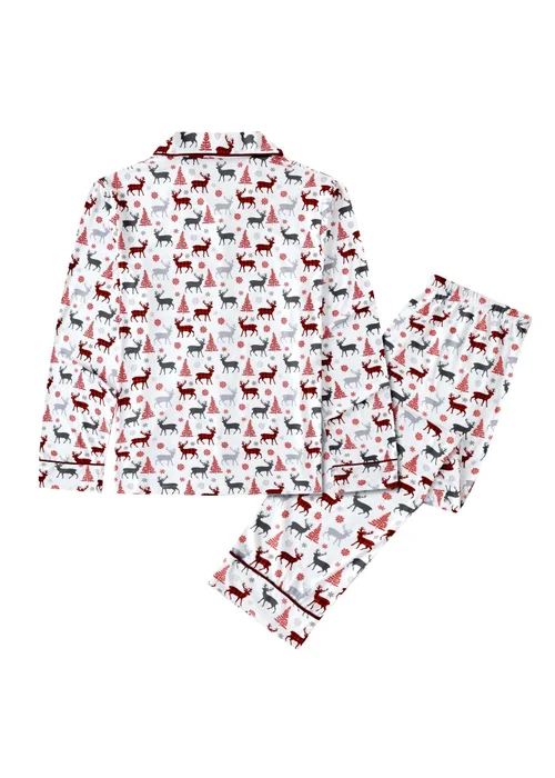 My Christmas Pyjamas White Christmas Kisses Two-Piece Long Matching Pyjama Set - XL Image 2