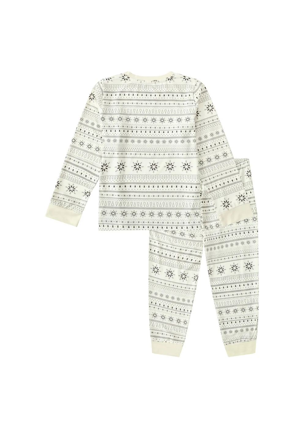 My Christmas Pyjamas Cream Snow White Children's Two-Piece Long Matching Pyjama Set (18m-14yrs) - 18 - 24 Months Image 3