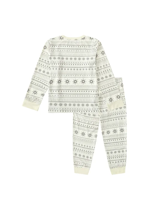 My Christmas Pyjamas Cream Snow White Children's Two-Piece Long Matching Pyjama Set (18m-14yrs) - 18 - 24 Months Image 3
