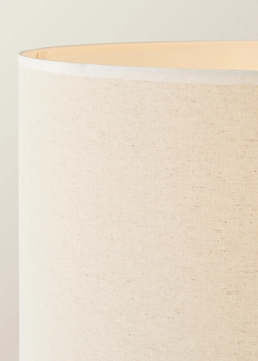 ValueLights Hiru Black 3 Tier Shelf Floor Lamp with White Trim Linen Shade - One Size Image 4