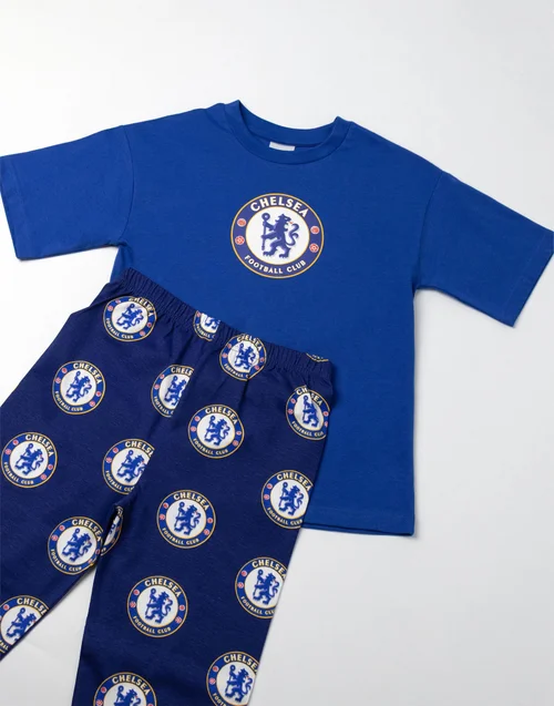 Vanilla Underground Chelsea Logo Kids Short Sleeve Long Leg Pyjama Set (18mnths - 14 yrs) - Age 2-3 Years Image 4