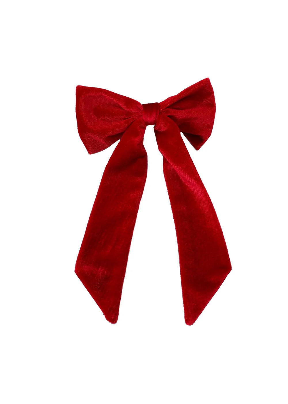My Christmas Pyjamas Red Velvet Rouge Child Matching Hair Bow - One Size Image 1