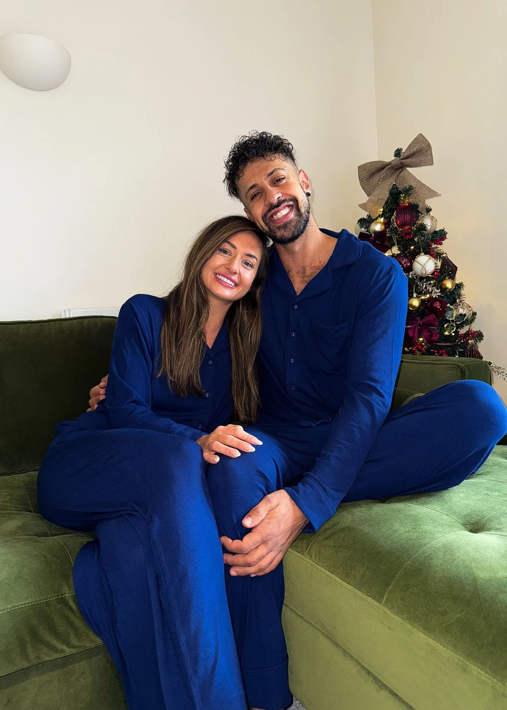 Pyjamily Sapphire Blue Midnight Jewel Men's Two-Piece Long Matching Pyjama Set - L Image 4