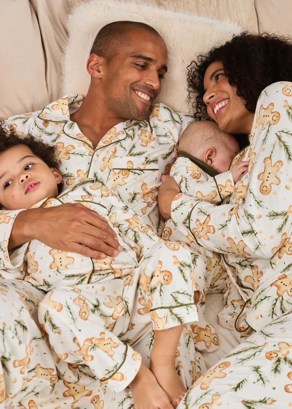 My Christmas Pyjamas White Gumdrop Buttons Two-Piece Long Matching Pyjama Set - S Image 4