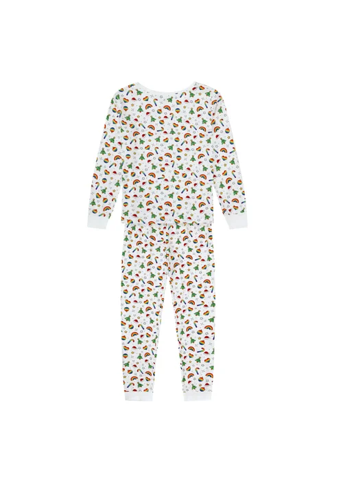 My Christmas Pyjamas White Christmas Full Of Pride Two Piece Long Matching Pyjama Set - Size 12-14 Image 2