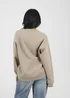 Brave Soul Taupe Slogan Crew Neck Sweatshirt - XL Image 2