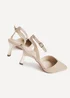 Linzi Siren Nude Faux Leather Quilted Court Heel - Size 5 Image 5
