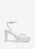 Linzi Romantica Bridal Ivory Satin Platform Heel - Size 8 Image 2