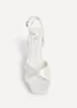 Linzi Romantica Bridal Ivory Satin Platform Heel - Size 8 Image 4