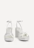Linzi Romantica Bridal Ivory Satin Platform Heel - Size 8 Image 3