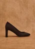 Linzi Agenda Brown Faux Suede Modern Style Court Heel - Size 8 Image 6