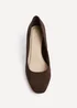 Linzi Agenda Brown Faux Suede Modern Style Court Heel - Size 8 Image 4