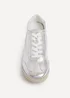 Linzi Flash Silver Retro Style Trainers - Size 4 Image 4