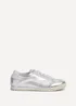Linzi Flash Silver Retro Style Trainers - Size 4 Image 2