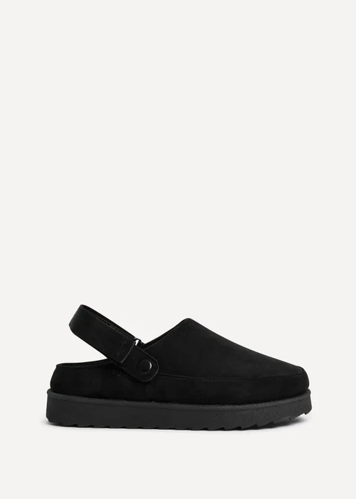 Linzi Teddy Black Slip-On Slingback Clog - Size 5 Image 2