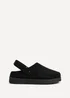 Linzi Teddy Black Slip-On Slingback Clog - Size 5 Image 2