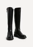 Linzi Roam Black Faux Leather High Leg Boot - Size 7 Image 3