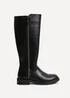 Linzi Roam Black Faux Leather High Leg Boot - Size 7 Image 2