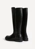 Linzi Roam Black Faux Leather High Leg Boot - Size 7 Image 5