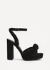 Linzi Ruba Black Faux Suede Platform Heel - Size 6 Image 2