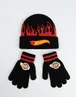 Vanilla Underground Hot Wheels Kids Black Beanie & Gloves - One Size Image 1
