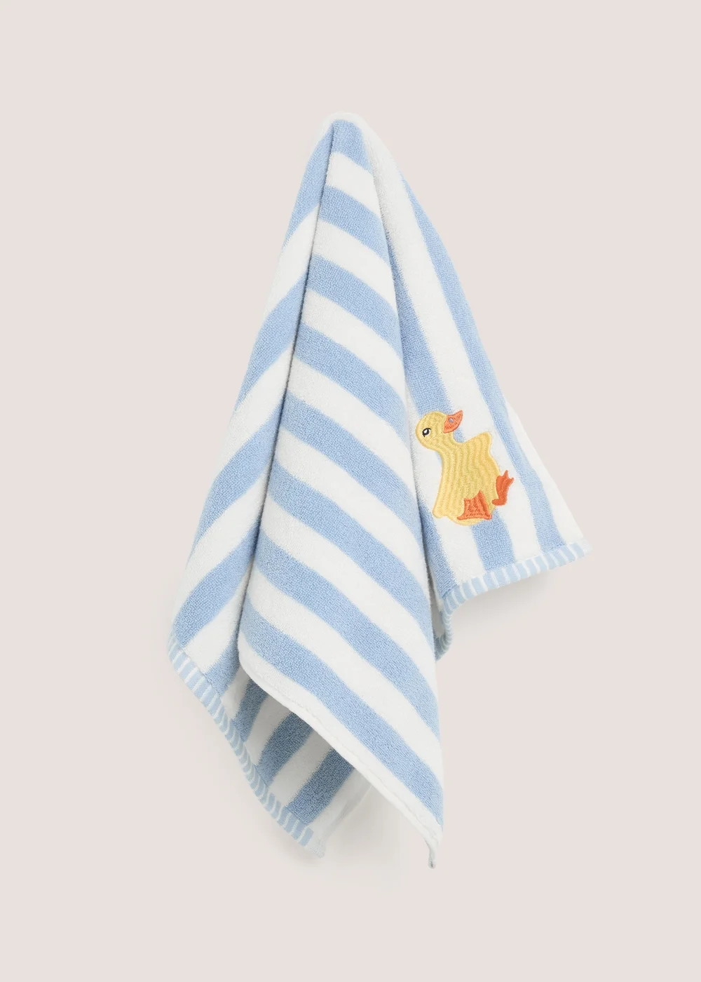 Blue Duck Embroidered Jacquard Hand Towel - Hand Towel Image 1