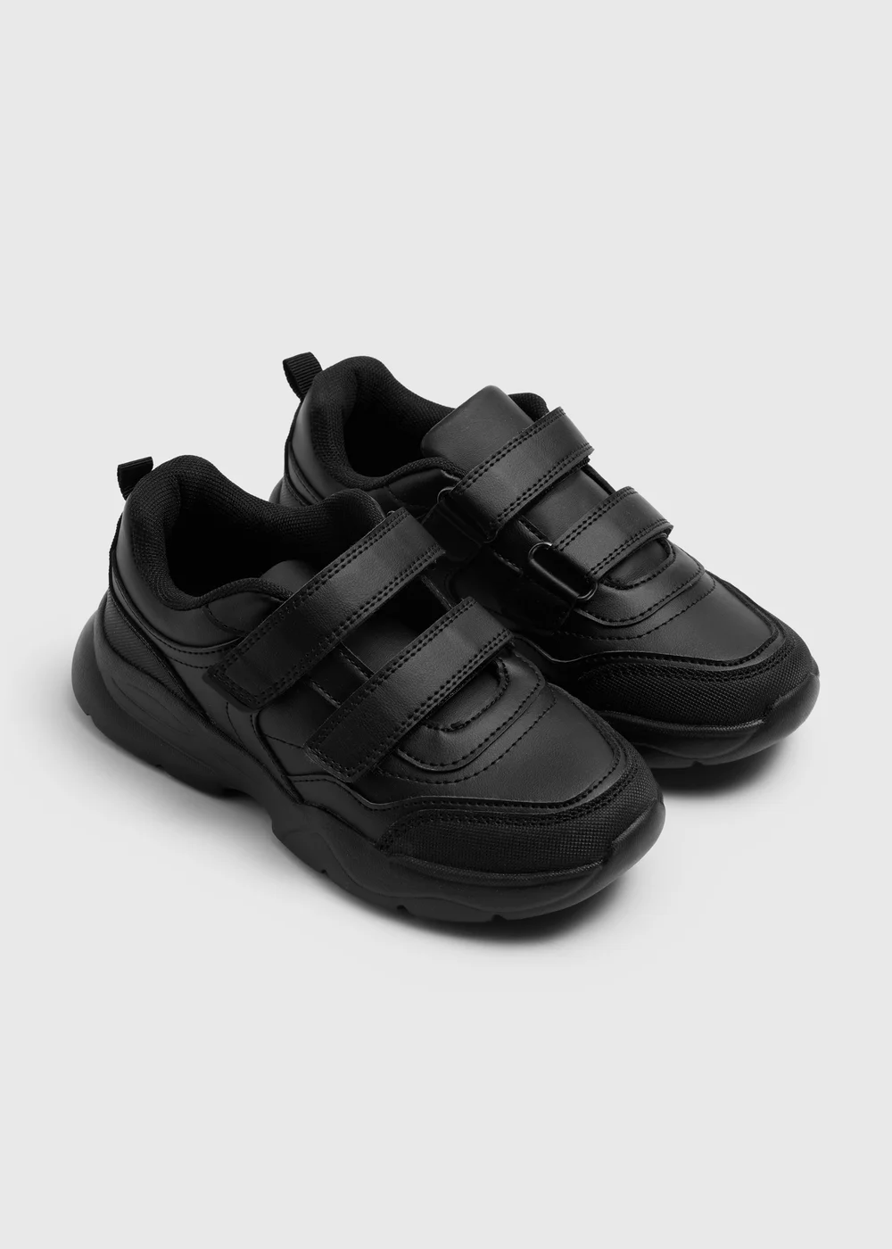 Boys Black Scuff Resistant School Shoes (Younger 8-Older 6) - 8 infants Image 1