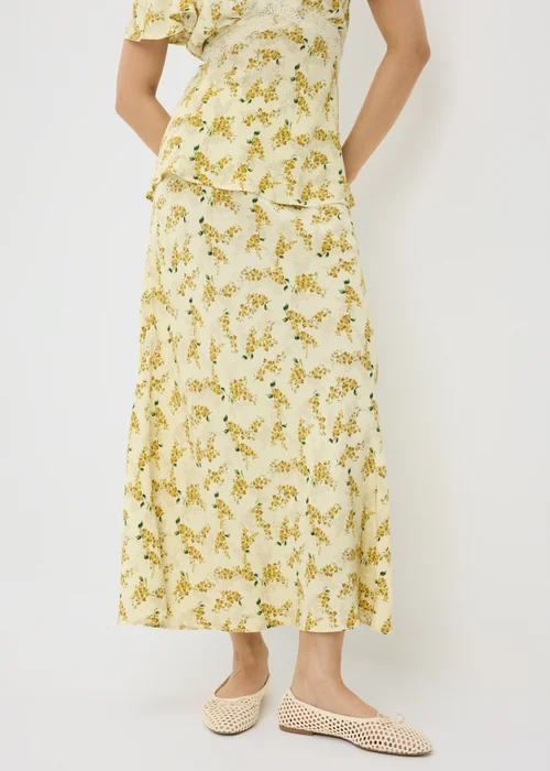 Yellow Floral Midaxi Co Ord Skirt - 12 Image 2