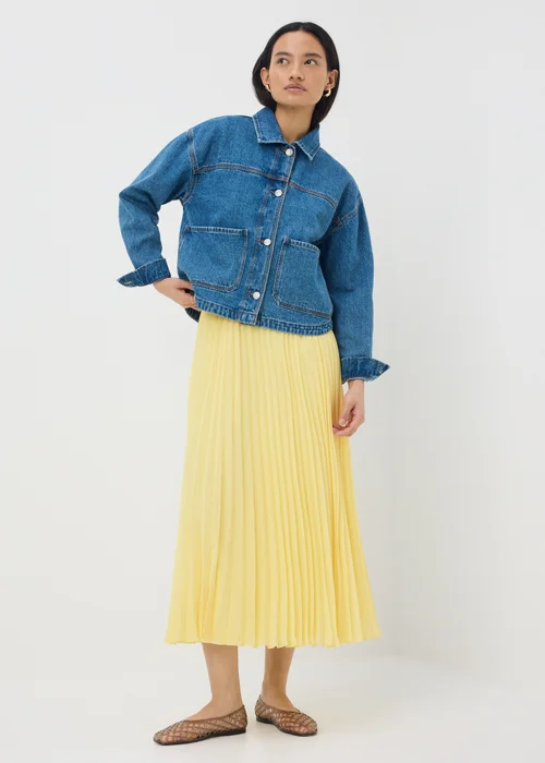 Yellow Pleated Midaxi Skirt - 22 Image 1
